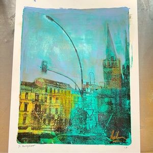 #268 med 9x12 Monoprint